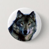 Wolf Portrait Button (Vorderseite)