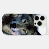 Wolf Portrait Case-Mate iPhone Hülle (Rückseite (Horizontal))