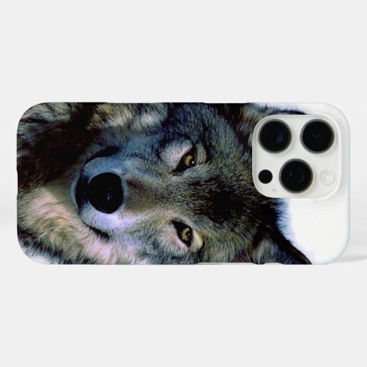 Wolf Portrait Case-Mate iPhone Hülle (Rückseite (Horizontal))