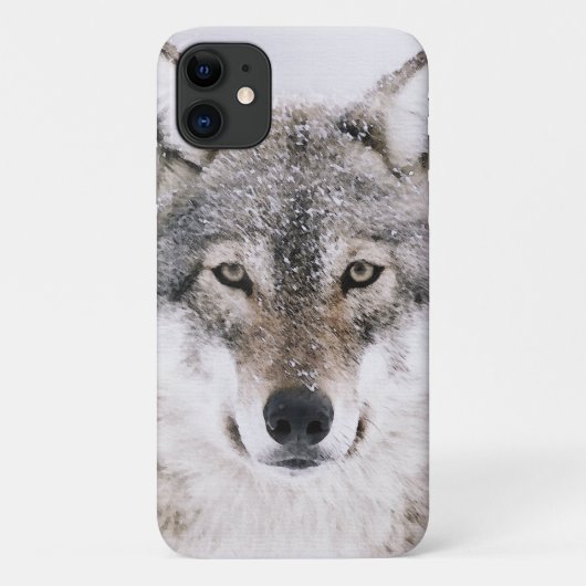 Wolf Portrait Case-Mate iPhone Hülle (Rückseite)