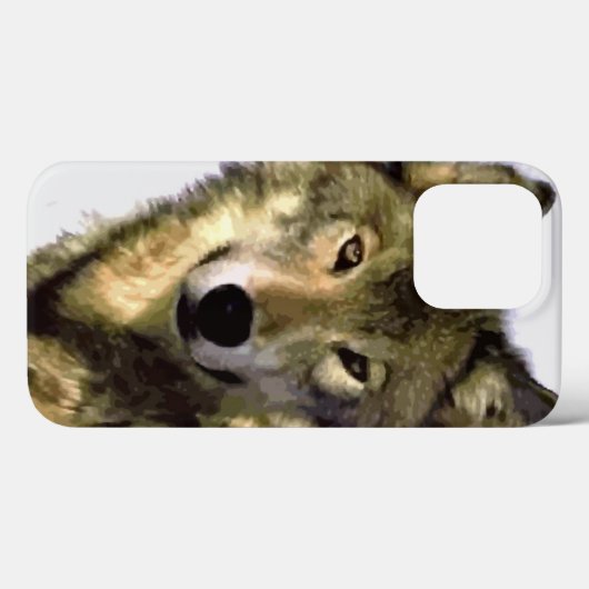 Wolf Portrait Case-Mate iPhone Hülle (Rückseite (Horizontal))