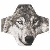 Wolf-Portrait Fußball (Flach)