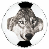 Wolf-Portrait Fußball (Vorderseite)