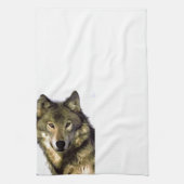 Wolf Portrait Geschirrtuch (Vertikal)