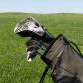 Wolf-Portrait Golf Headcover (In SItu)