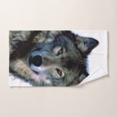 Wolf Portrait Handtuch (Handtuch)
