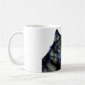 Wolf portrait Ihren Namen benutzerdefinierte Hands Kaffeetasse (Links)