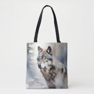 Wolf Portrait in weichem Wasser Tasche
