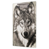 Wolf-Portrait Klemmbrett (Links)