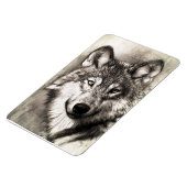 Wolf-Portrait Magnet (Linke Seite)