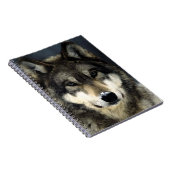 Wolf Portrait-Notebook Notizblock (Rechte Seite)