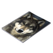 Wolf Portrait-Notebook Notizblock (Linke Seite)