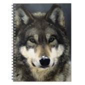 Wolf Portrait-Notebook Notizblock (Vorderseite)