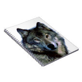 Wolf Portrait Notizblock (Rechte Seite)