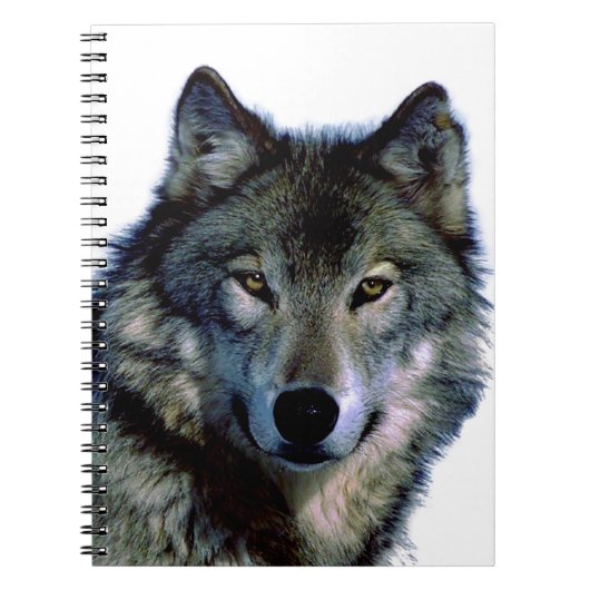 Wolf Portrait Notizblock (Vorderseite)