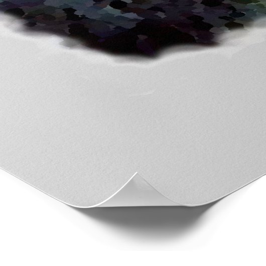 Wolf Portrait Poster (Ecke)