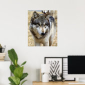 Wolf Portrait Poster (Heimbüro)