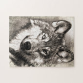 Wolf-Portrait Puzzle (Horizontal)