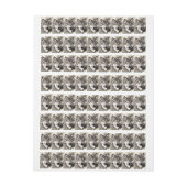 Wolf-Portrait Rundum-Adressaufkleber (Bogen)