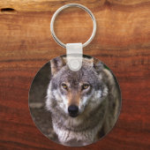 Wolf-Portrait Schlüsselanhänger (Vorderseite)