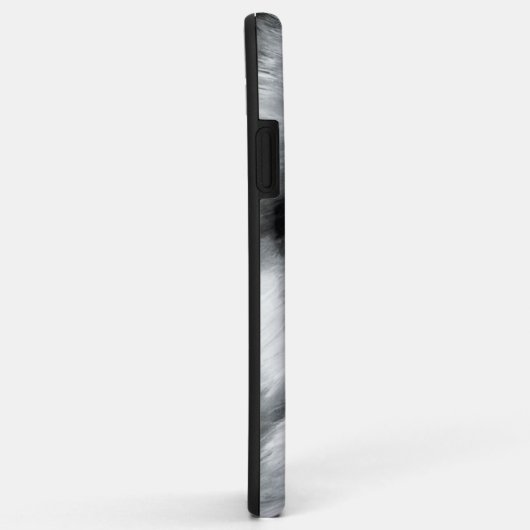 Wolf Portrait Schwarz-weiß Case-Mate iPhone Hülle (Hinten/Rechts)