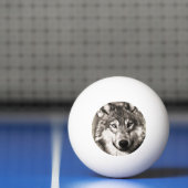 Wolf-Portrait Tischtennisball (Netto)