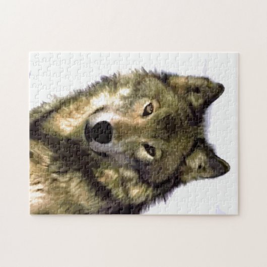 Wolf Portrait Wild Animals Puzzle (Horizontal)