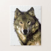 Wolf Portrait Wild Animals Puzzle (Vertikal)