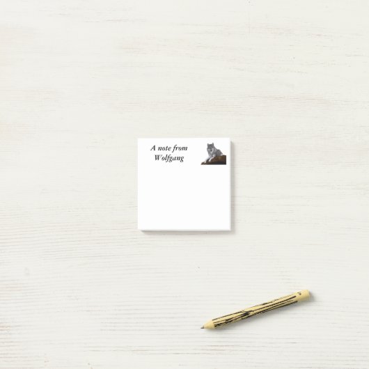 Wolf Post-it Klebezettel (Auf Schreibtisch)