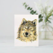 Wolf Postcard Postkarte (Stehend Vorderseite)