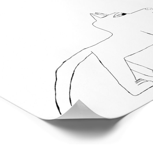 Wolf Poster (Ecke)