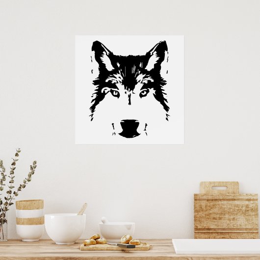 Wolf Poster (Küche)
