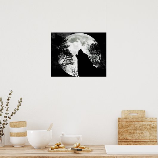 Wolf Poster (Küche)
