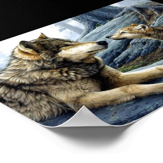 Wolf Poster (Ecke)