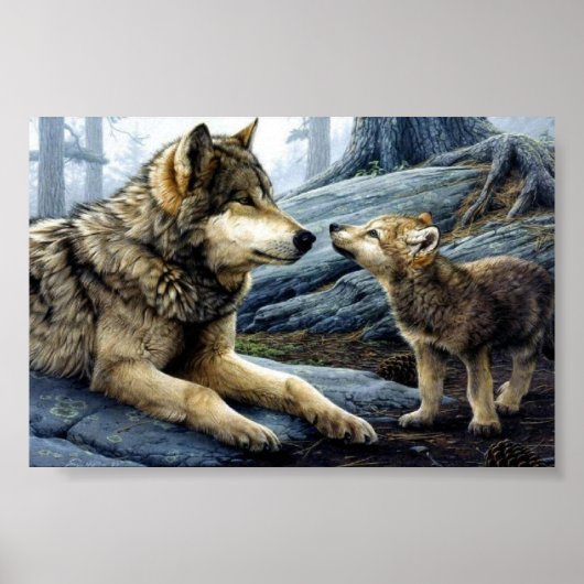 Wolf Poster (Vorne)