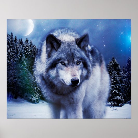 Wolf Poster (Vorne)