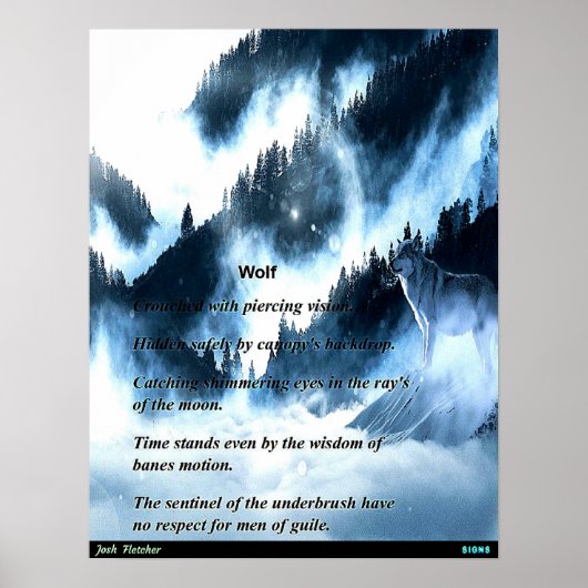 Wolf Poster (Vorne)