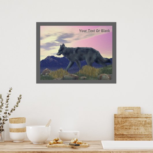 Wolf Poster (Küche)