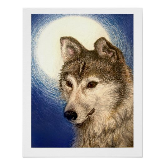 Wolf Poster (Vorderseite)