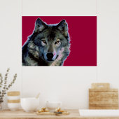 Wolf Poster (Küche)