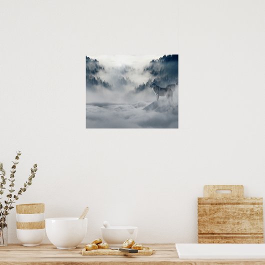 Wolf Poster (Küche)