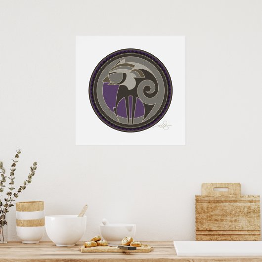 Wolf Poster (Küche)