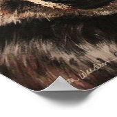 Wolf Poster Druck (Ecke)