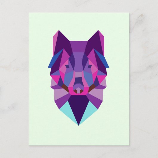 Wolf Postkarte (Vorderseite)