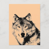 Wolf Postkarte (Vorderseite)