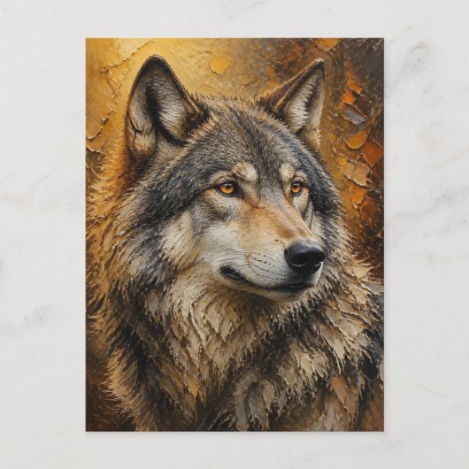 Wolf. Postkarte (Vorderseite)