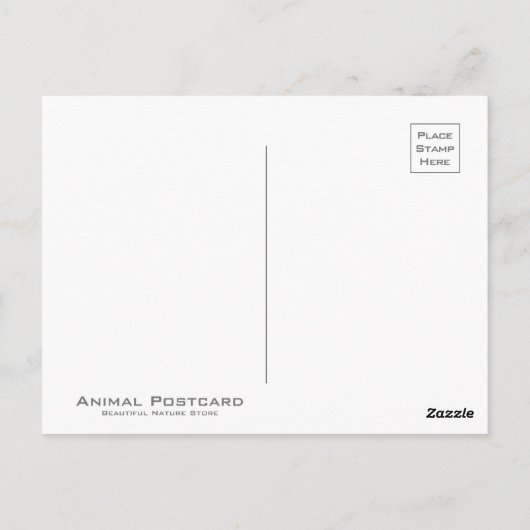 Wolf Postkarte (Rückseite)