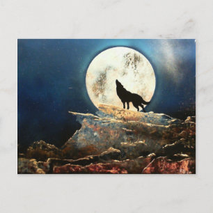 Wolf Postkarte