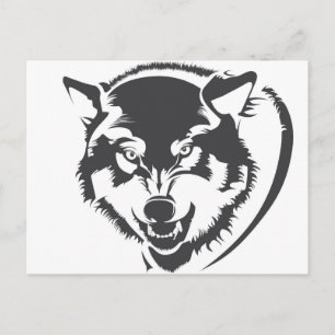 Wolf Postkarte