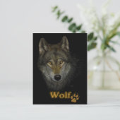 Wolf-Postkarte Postkarte (Stehend Vorderseite)